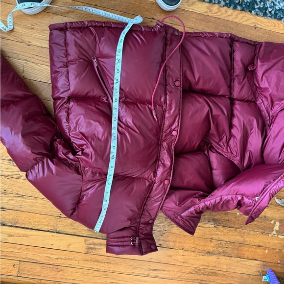 The Frankie Shop Burgundy Puffer Jacket - size S or M - Picture 4 of 9
